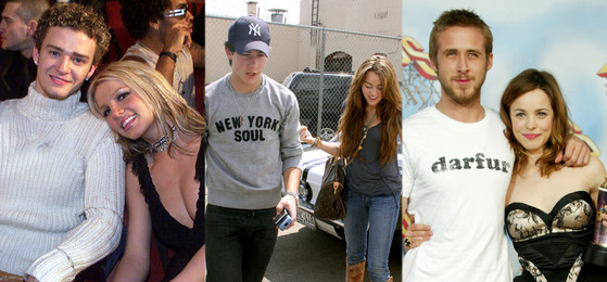 Former Celeb Couples, Britney Spears, Justin Timberlake, Miley Cyrus, Nick Jonas, Rachel McAdams, Ryan Gosling Former Celeb Couples, Britney Spears, Justin Timberlake, Miley Cyrus, Nick Jonas, Rachel McAdams, Ryan Gosling
